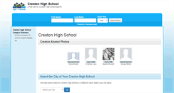 Desktop Screenshot of crestonhighschool.org
