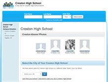 Tablet Screenshot of crestonhighschool.org